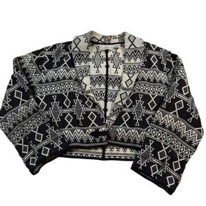 Flashback Southwestern Geometric Cropped Jacket‎ Women M Multicolor